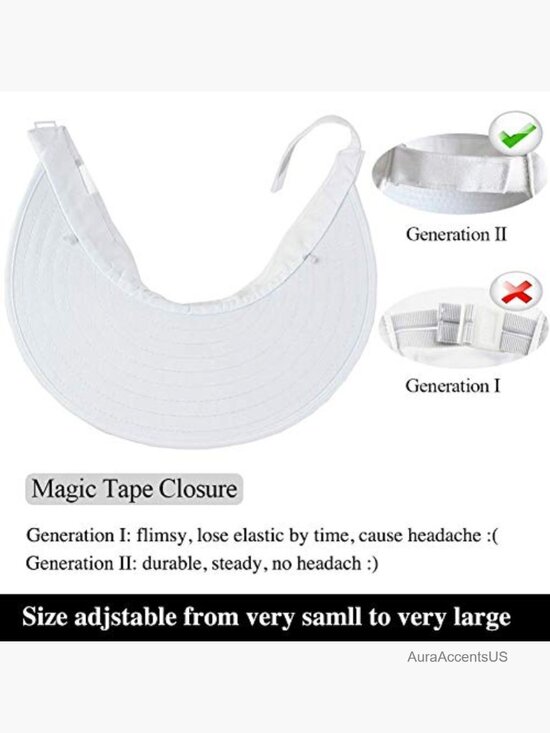 Wide Brim Sun Visor Hat Women UPF 50+ Large 4.8\